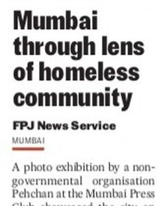 Thank you all the media people for the wonderful news coverage of 'My Mumbai' photo exhibition event